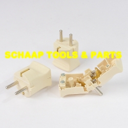 Stekker met randaarde klapmodel elektro-wit | 1702